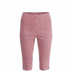 No Boundaries Red Checkered Capris